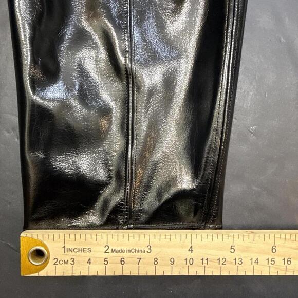 SPANX Black Faux Leather Classic City Business Casual Leggings Pants 1X Petite - Picture 15 of 15